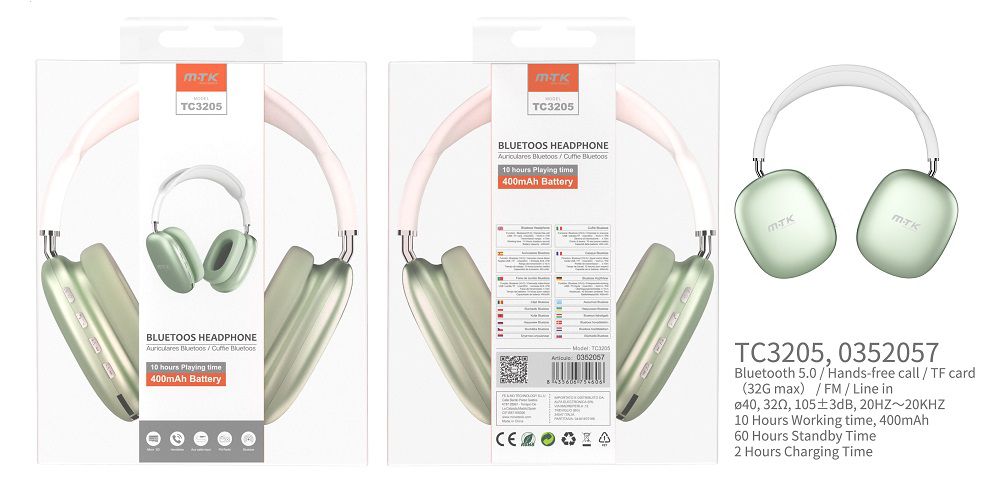 Auriculares bluetooth TC3205