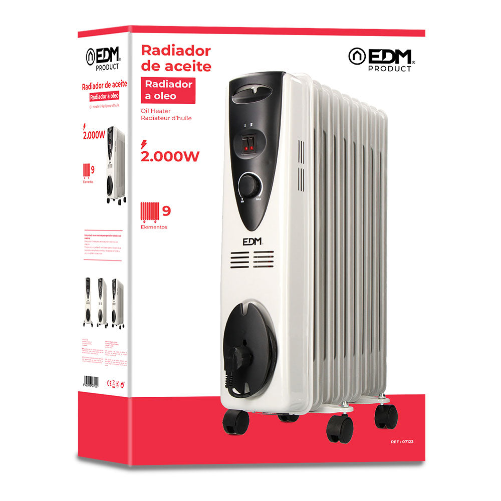 Radiador de aceite 2000w