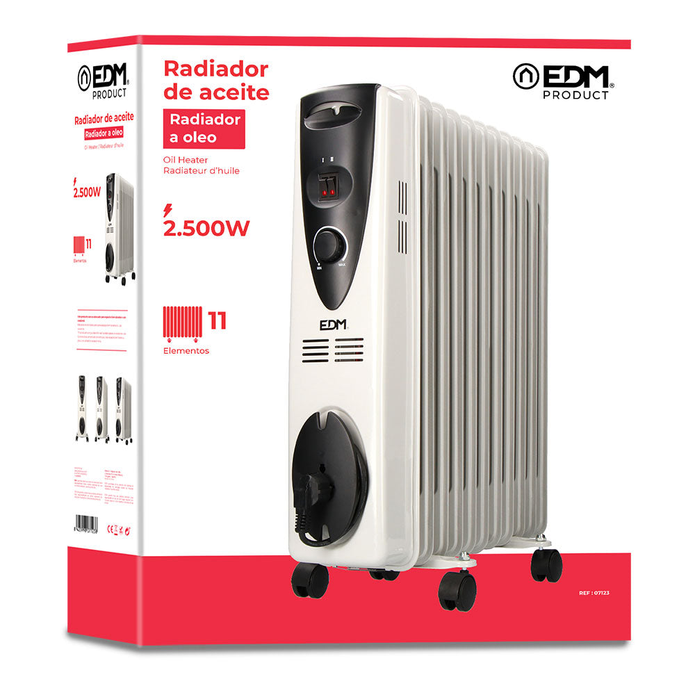 Radiador de aceite 2500w