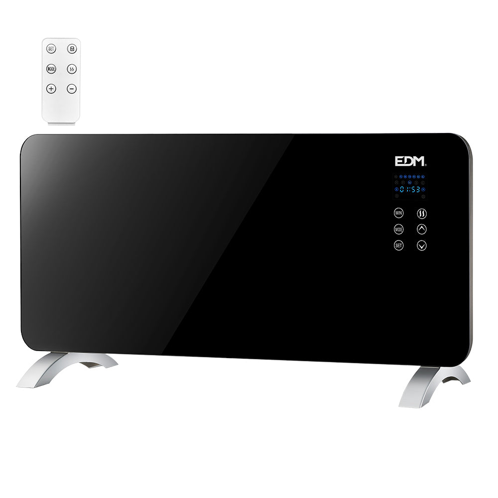 Convector con placa de cristal 2000w