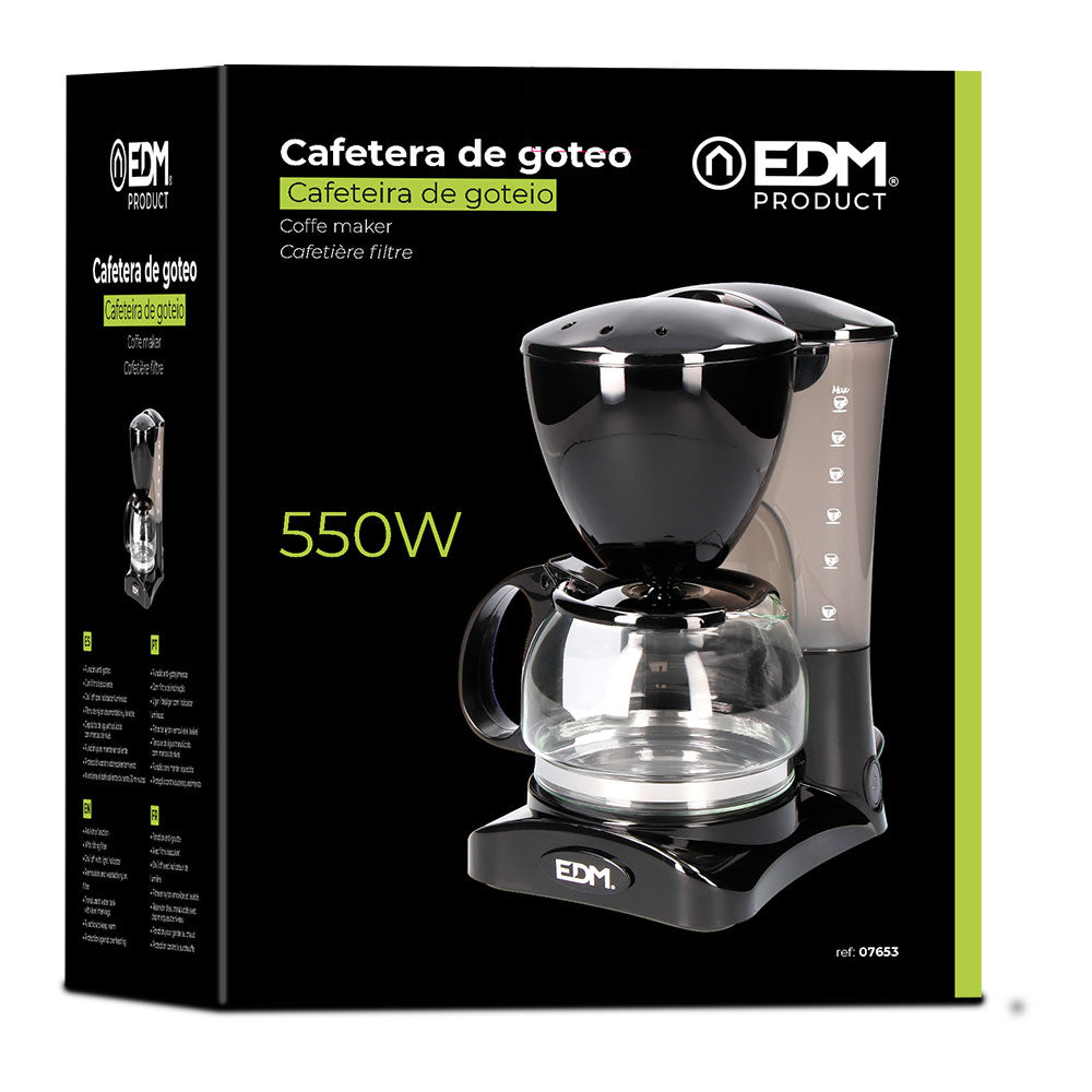 Cafetera de goteo 6 tazas 550w