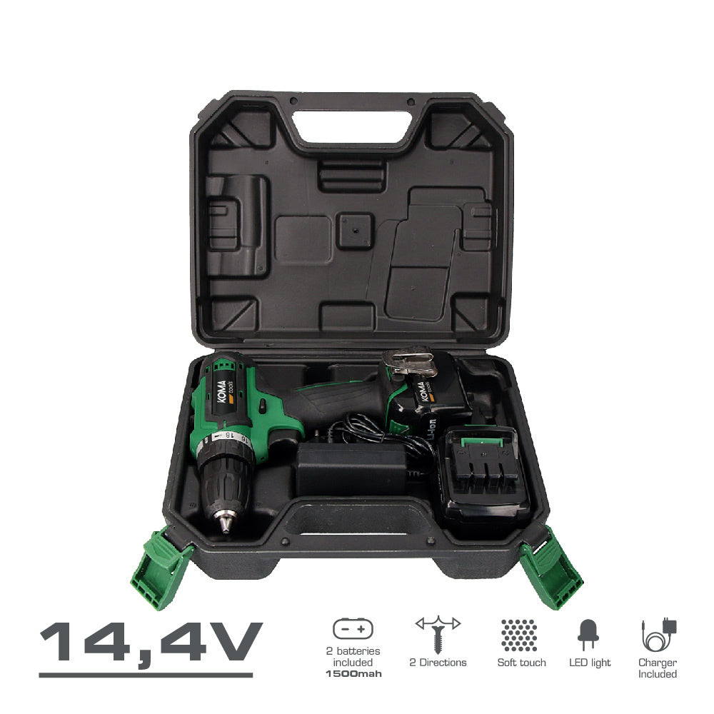 Taladro atornillador de bateria KOMA