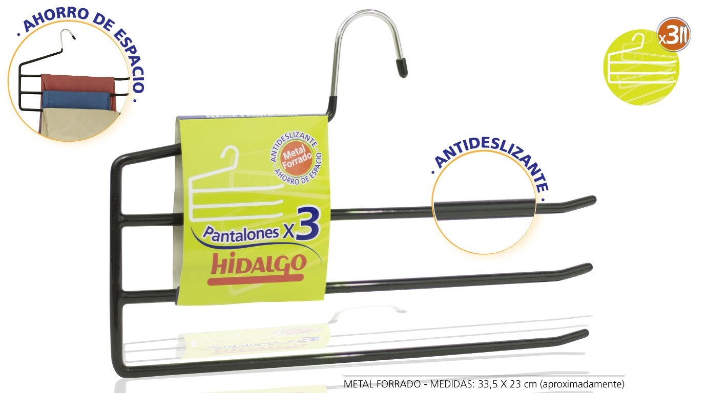 Percha para 3 pantalones