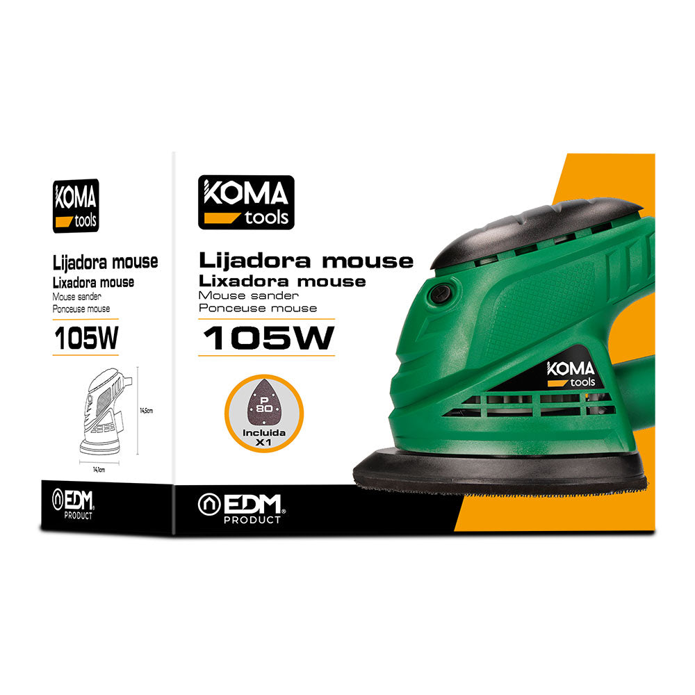 Lijadora tipo mouse electrica KOMA