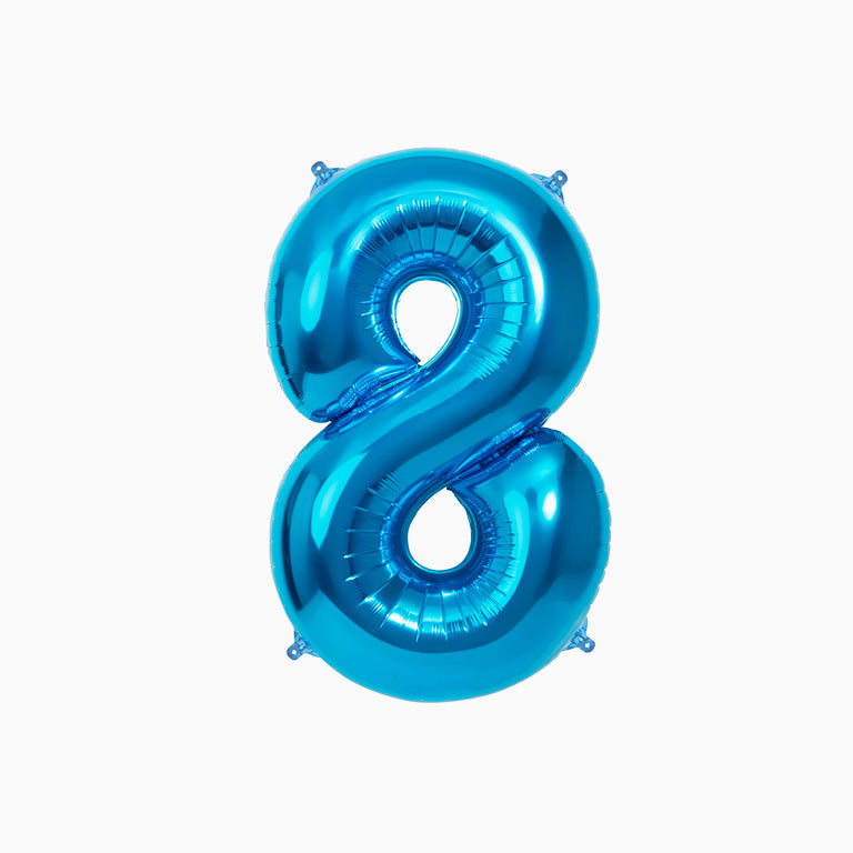 Globo número 1 grande 100 cm azul