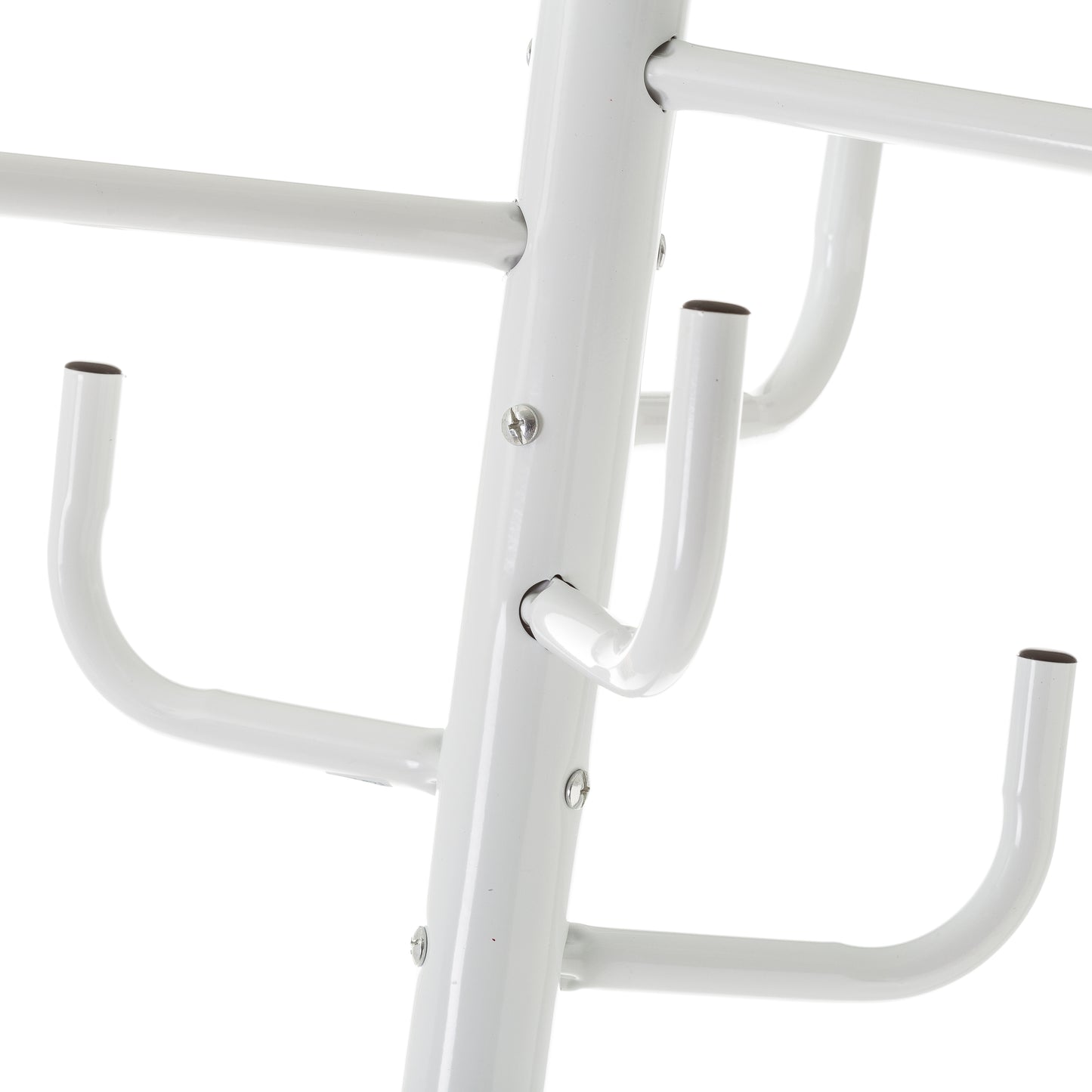 Perchero 8 brazos metal blanco 40*40*183cm
