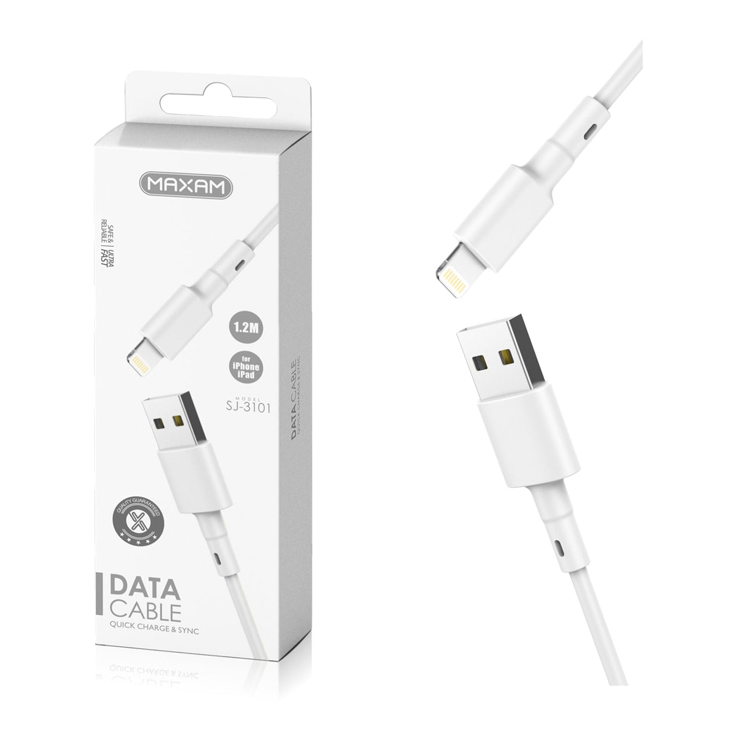 Cable iphone rojo 2A 1m