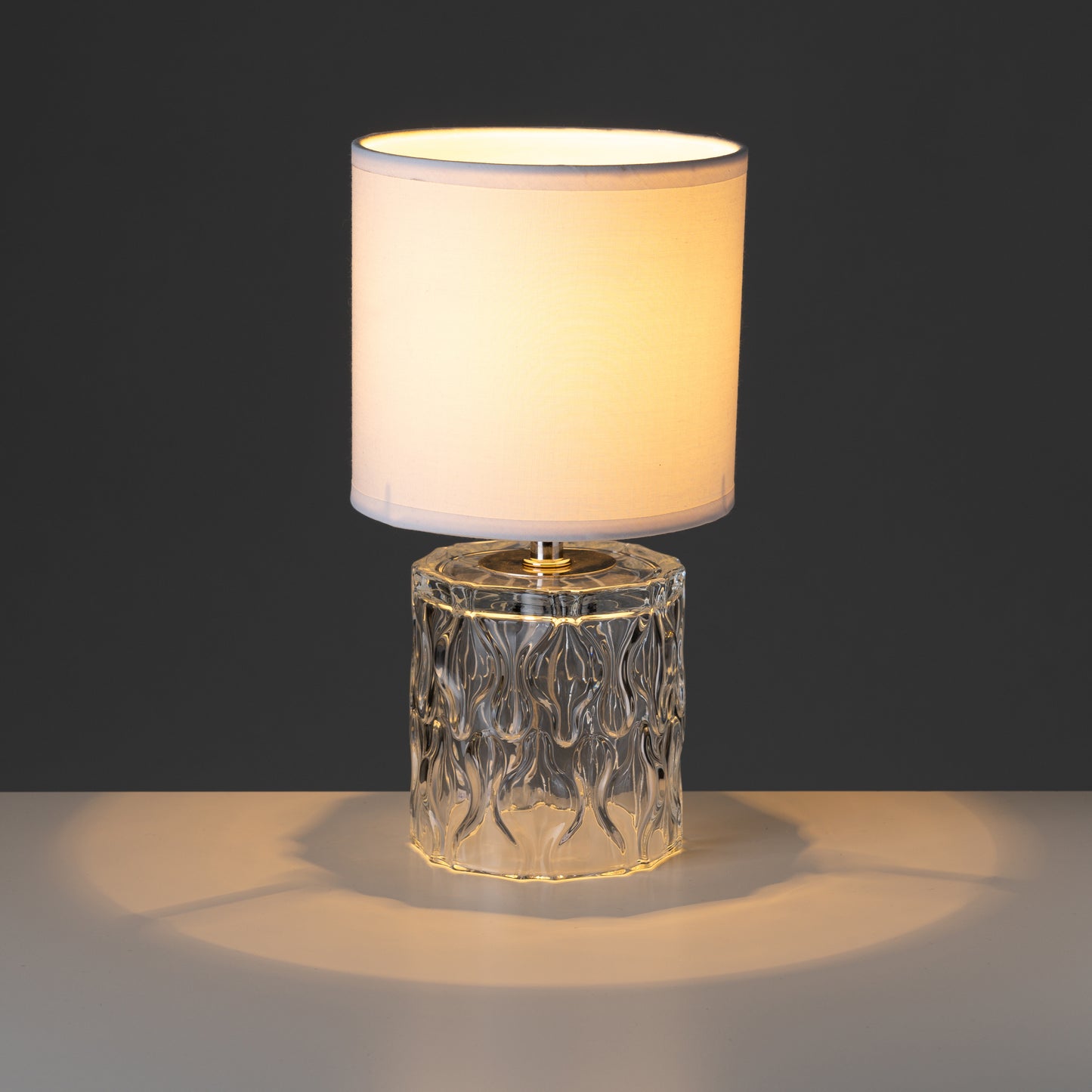 Lampara cristal blanco 15*15*29cm