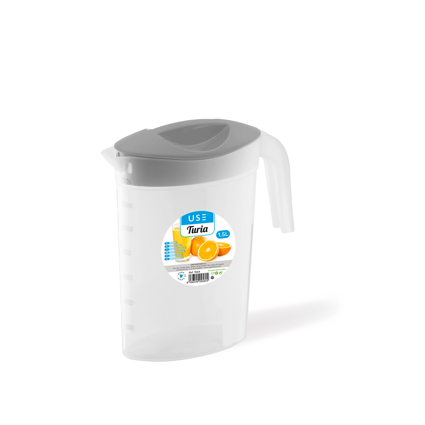 Jarra 1,5L Turia gris