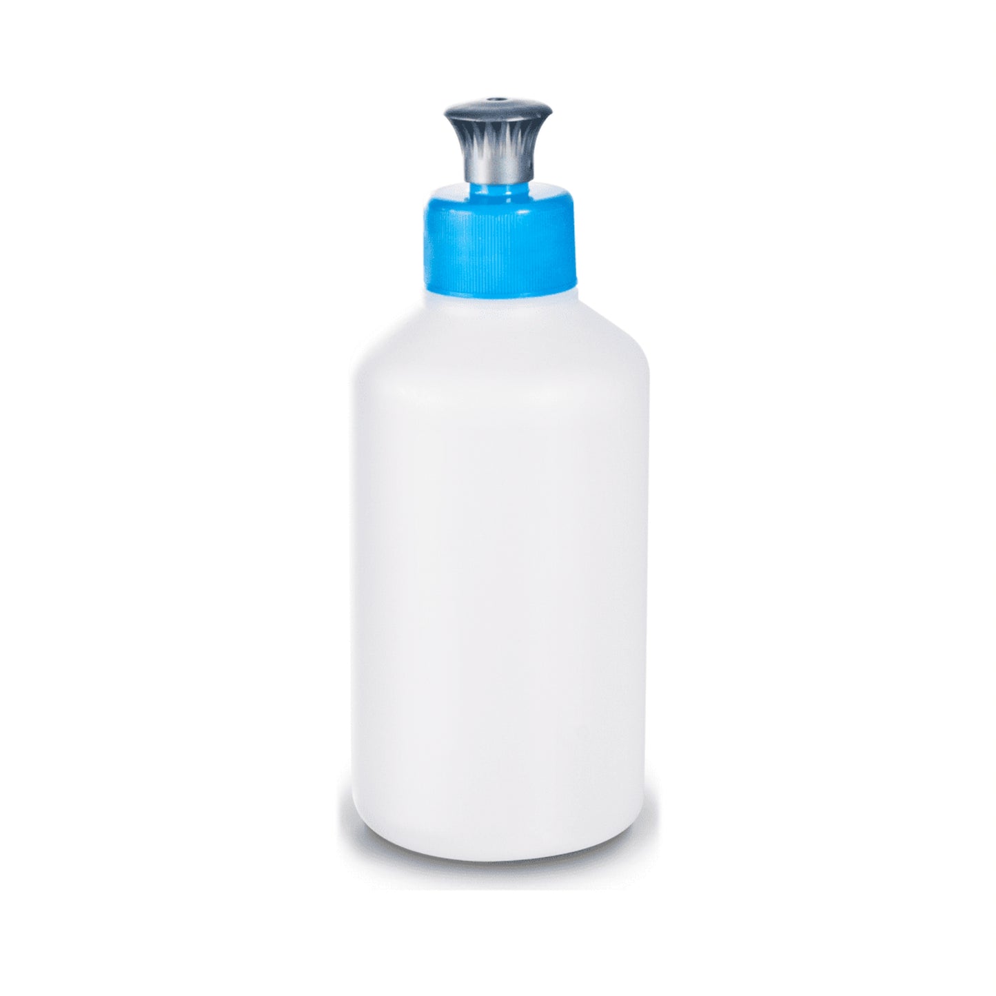 Botella con Dosificador Gel 0,25L azul