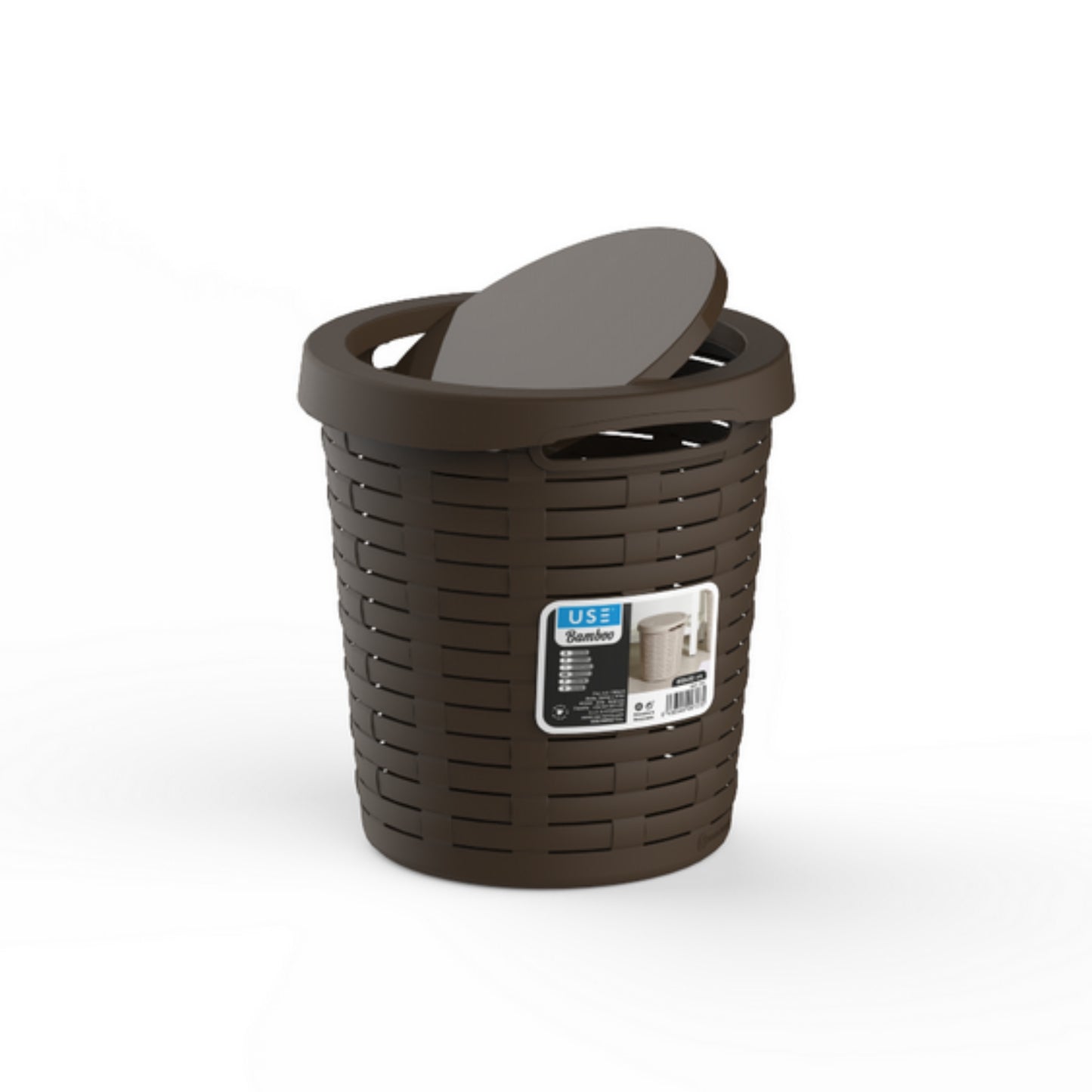 Cesto 20L tapa basculante BAMBOO wengue