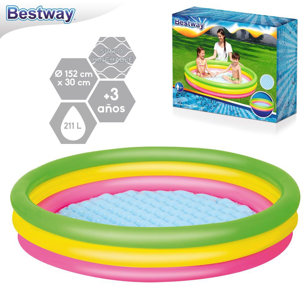 Piscina hinchable infantil BESTWAY play 152*30cm