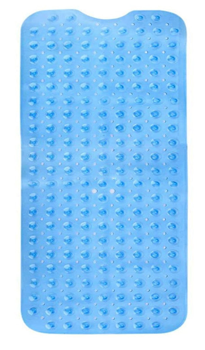 Alfombrilla de bañera y ducha antideslizante 79*39cm azul transp