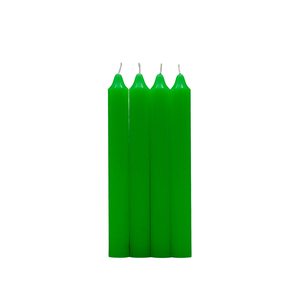 Pack 4 velas cilíndricas roja