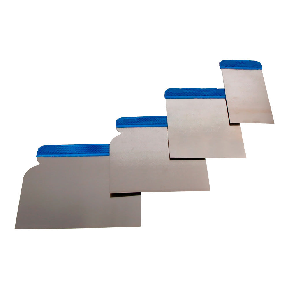 Set espatulas acero inox.