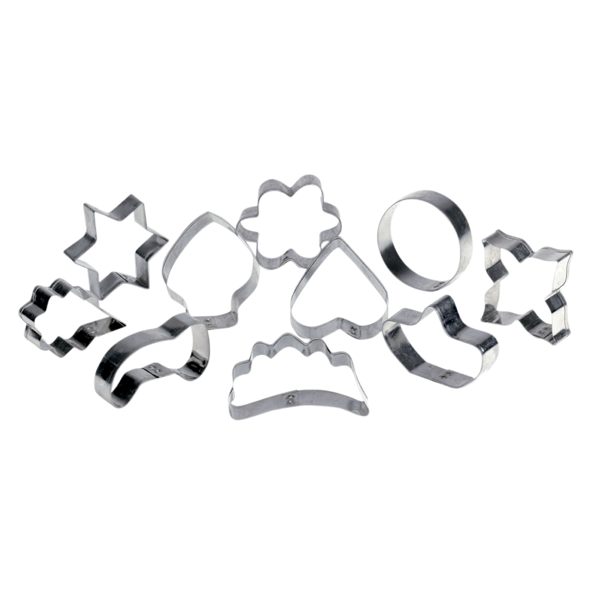 Juego moldes cortapastas 10 figuras