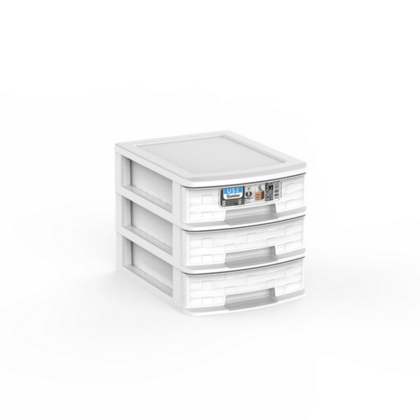 Cajonera A5 Bamboo 3 Cajones gris