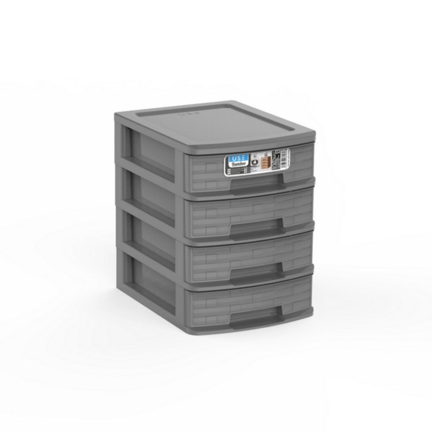 Cajonera A5 Bamboo 4 Cajones blanco