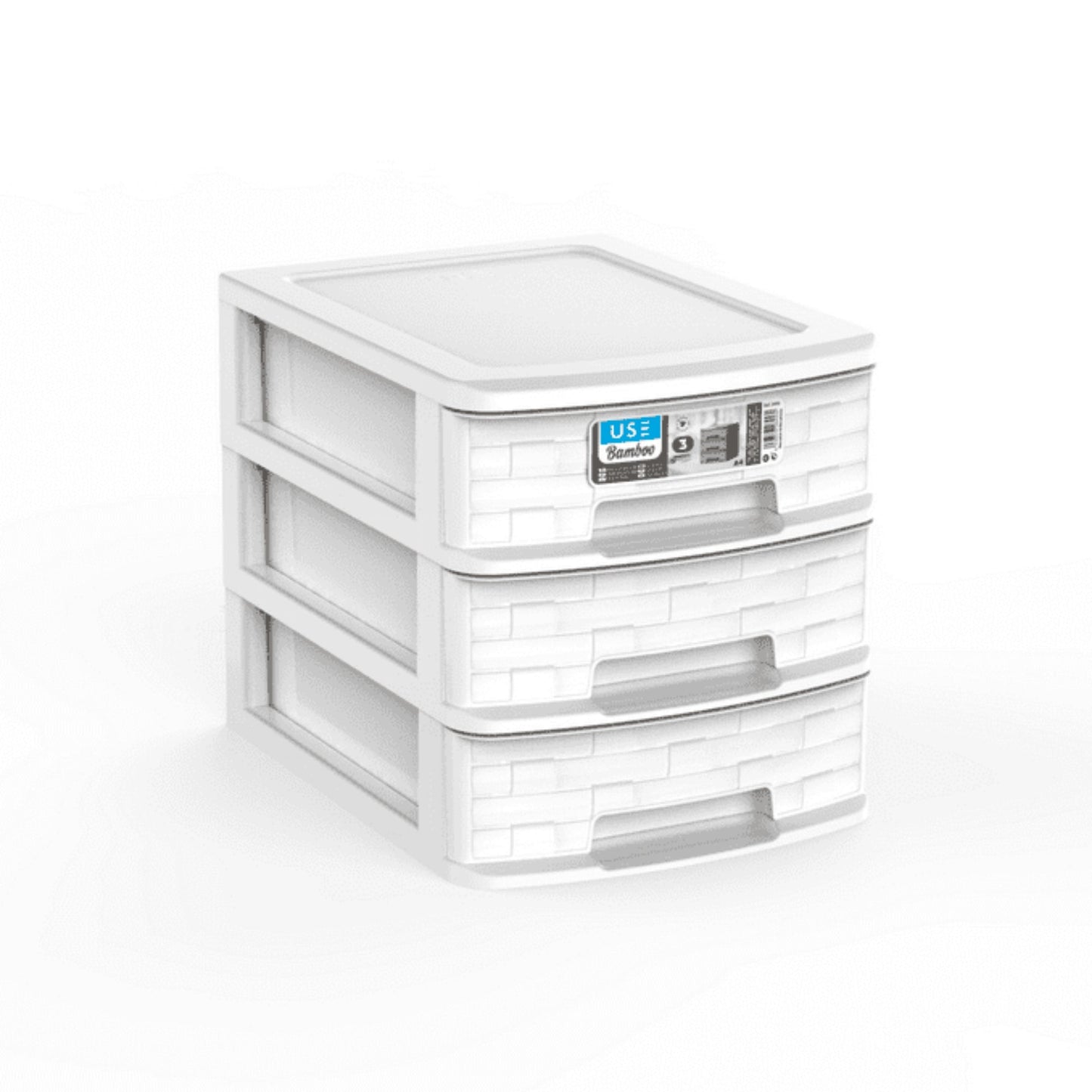 Cajonera A4 Bamboo 3 Cajones gris