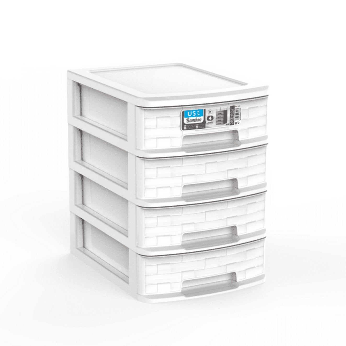 Cajonera A4 Bamboo 4 Cajones gris