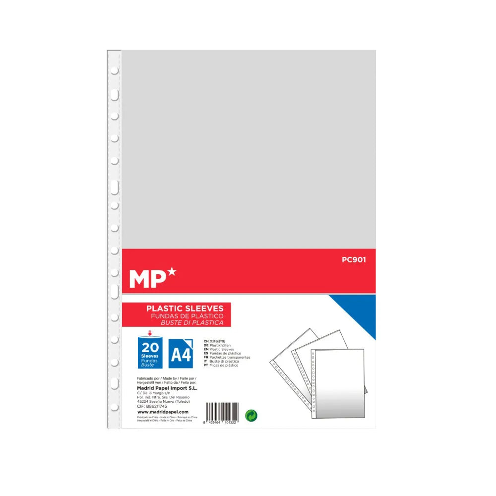 Fundas 20 uds 40 micras 22x30cm