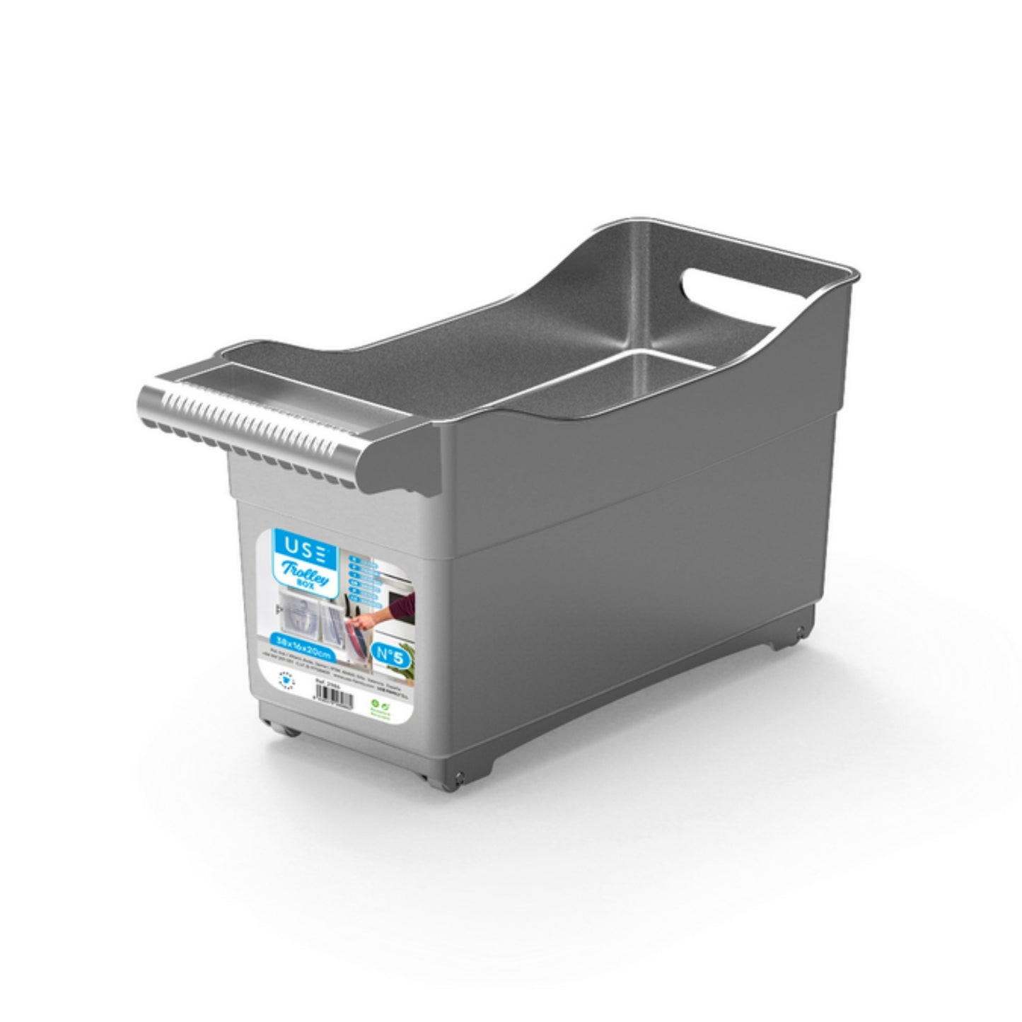 Carrito Multiusos Trolley Box Corto Nº5 transparente