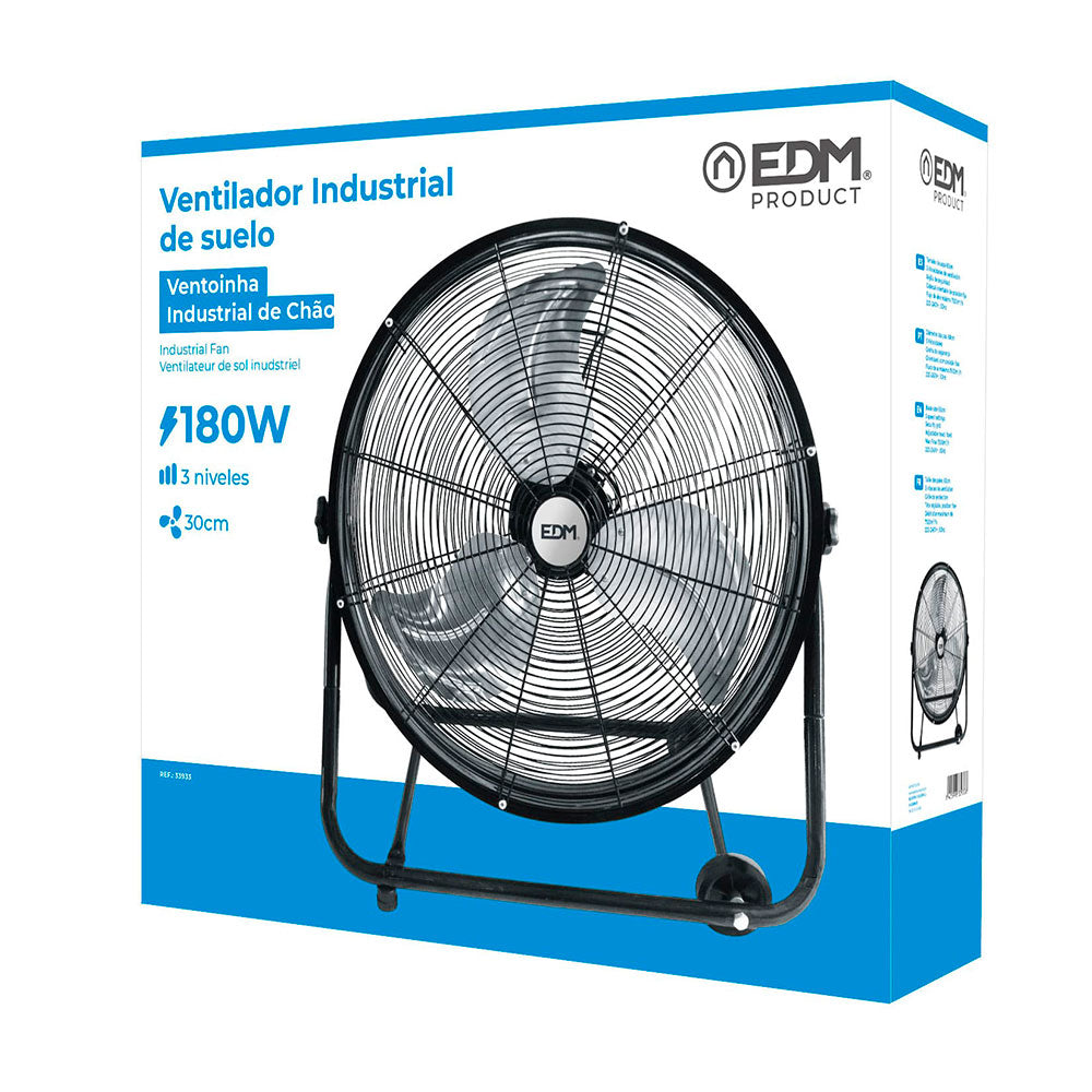 Ventilador insdustrial de suelo 180w