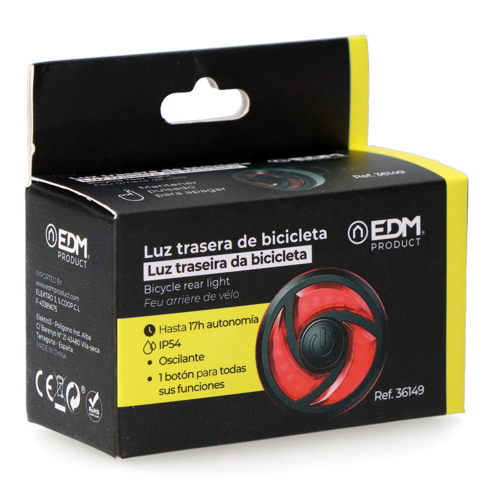 Linterna trasera de señalizacion bici
