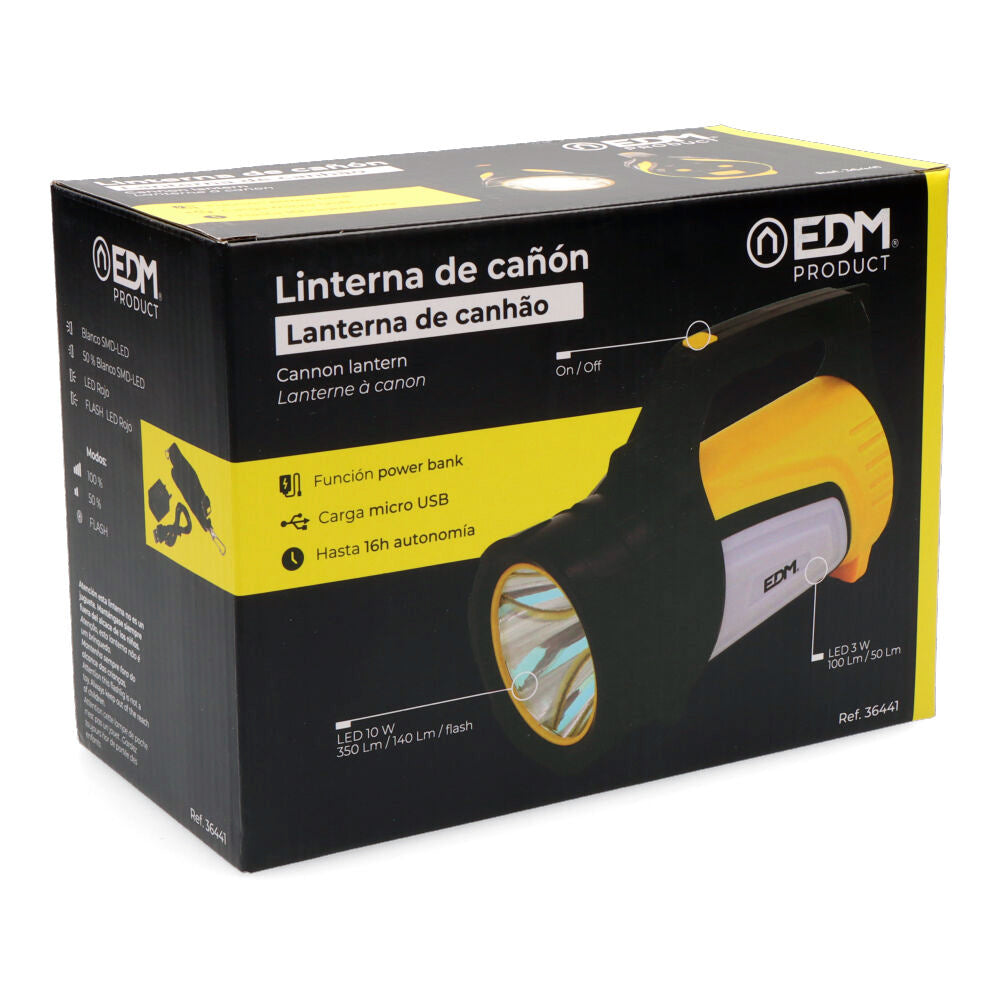 Linterna multifuncion largo alcance 10w
