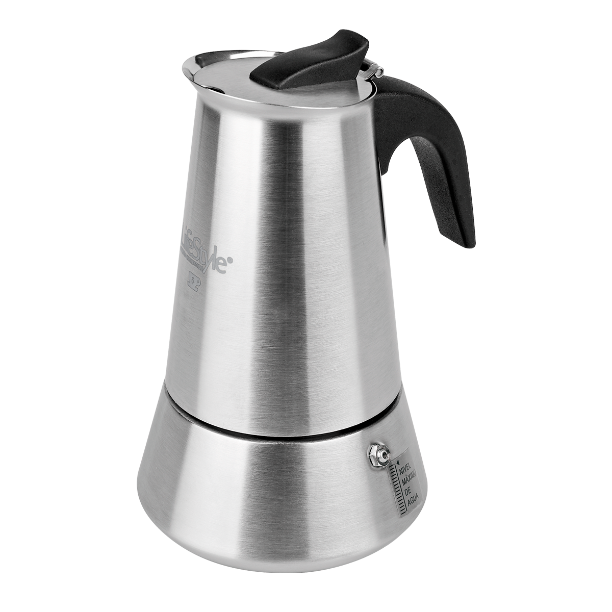Cafetera inox ARABICA 6 tazas