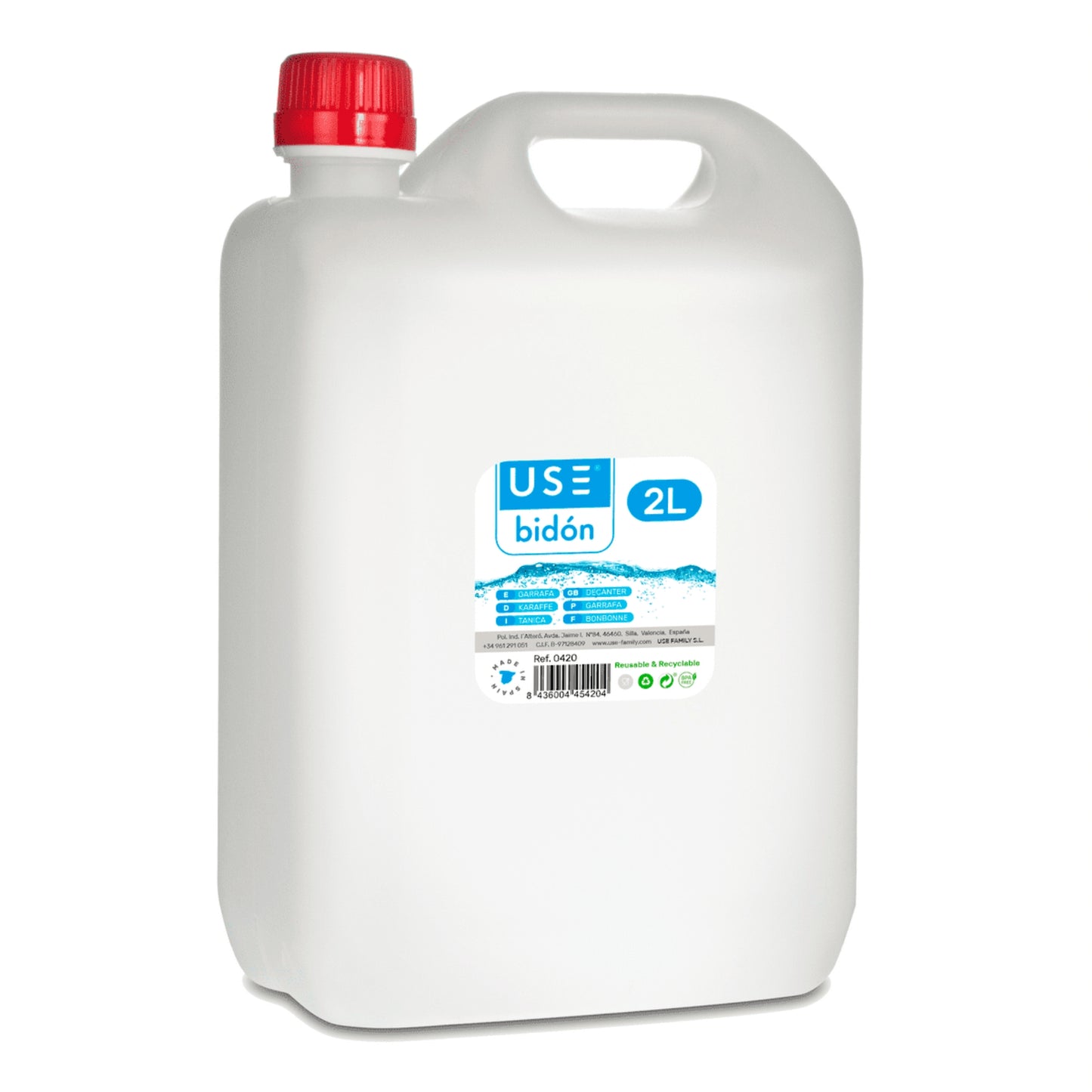 Garrafa Cuadrada 2L