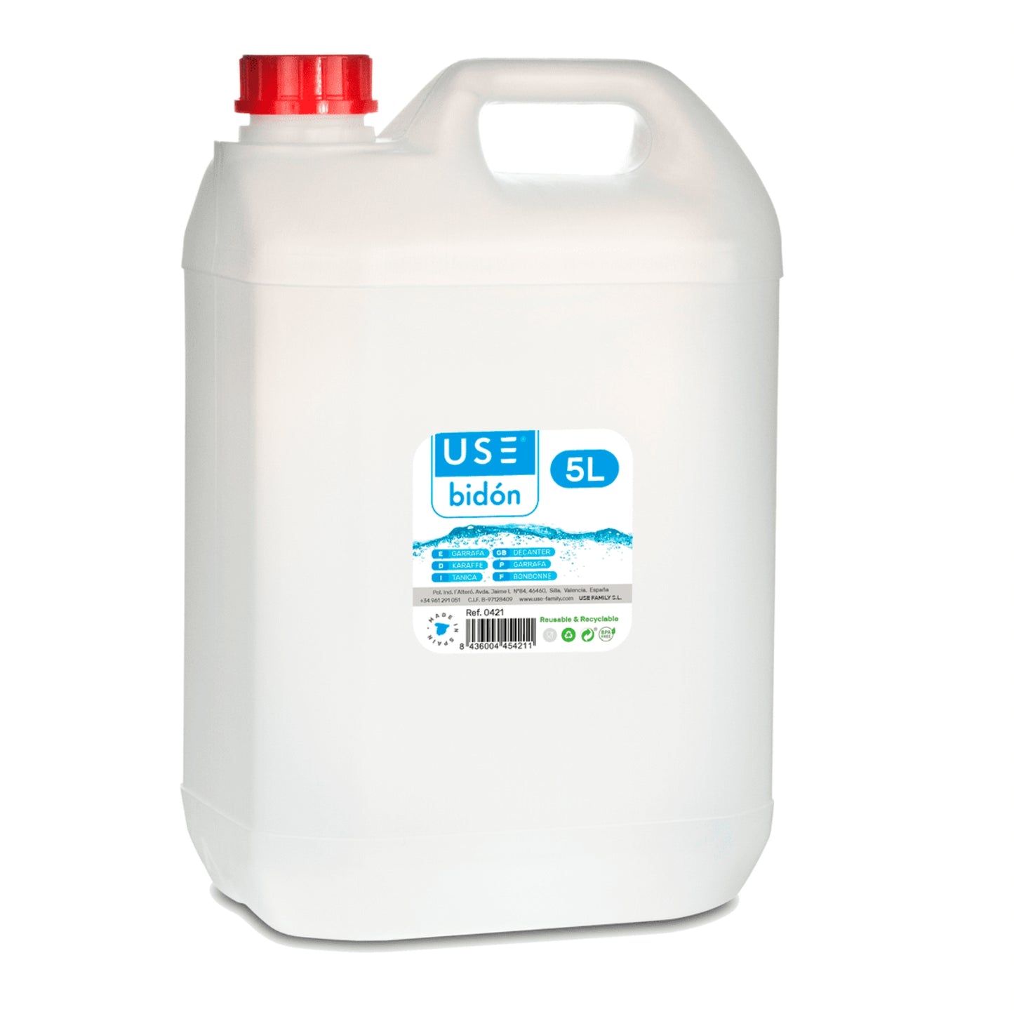 Garrafa Cuadrada 5L