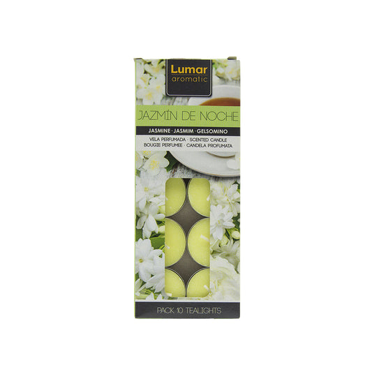 Caja 10 tealights perfumada jazmin
