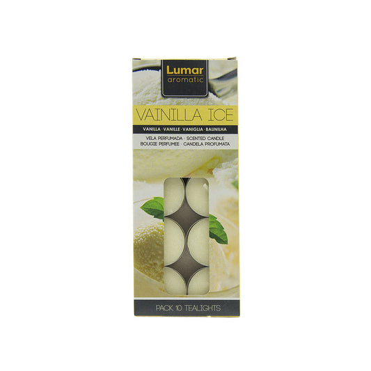 Caja 10 tealights perfumada vainilla