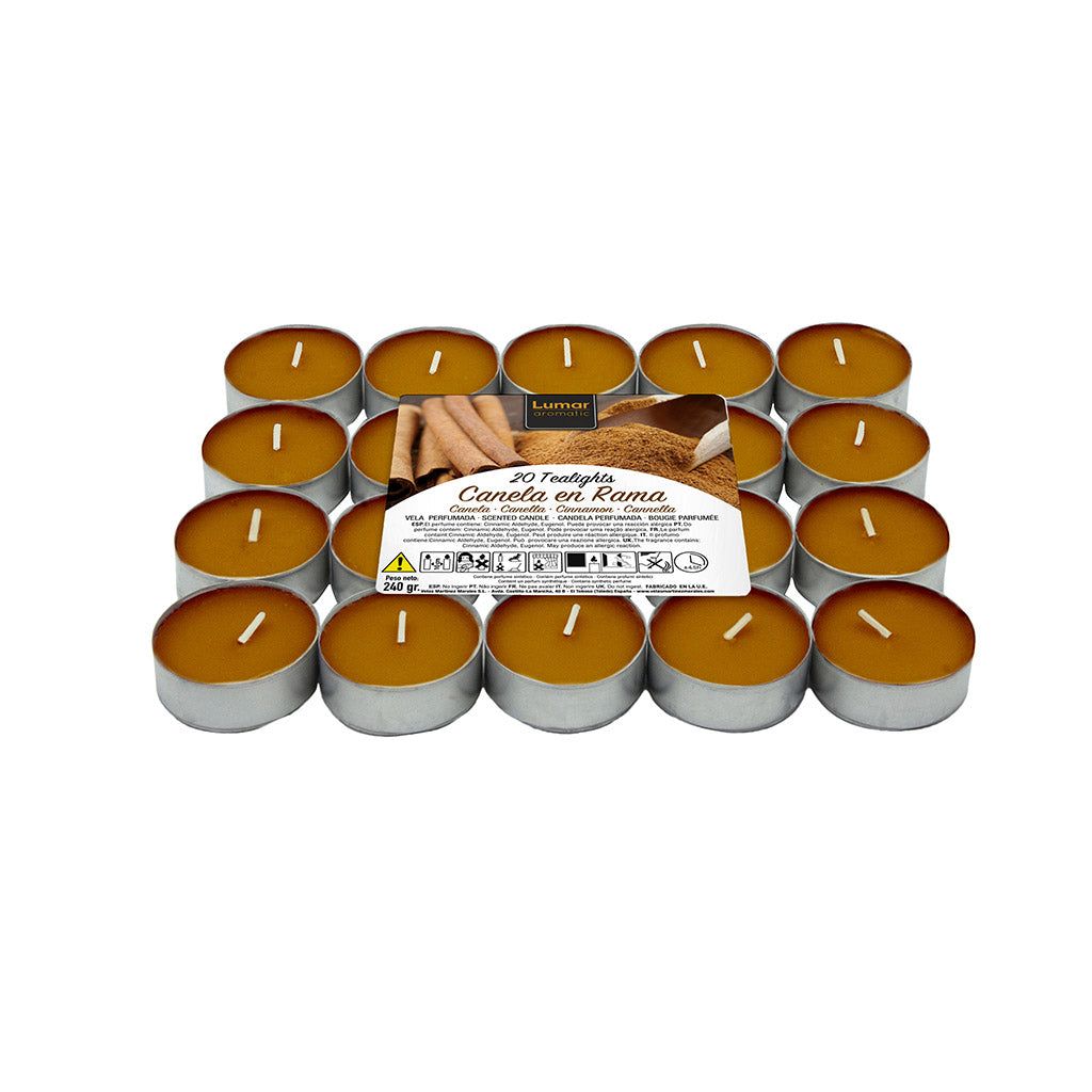 Pack 20 tealights canela