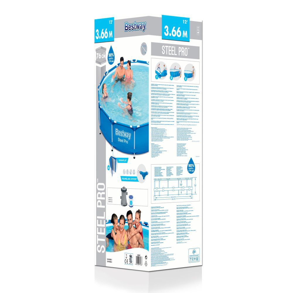 PISCINA TUBULAR 366X76CM INCLUYE DEPURADORA