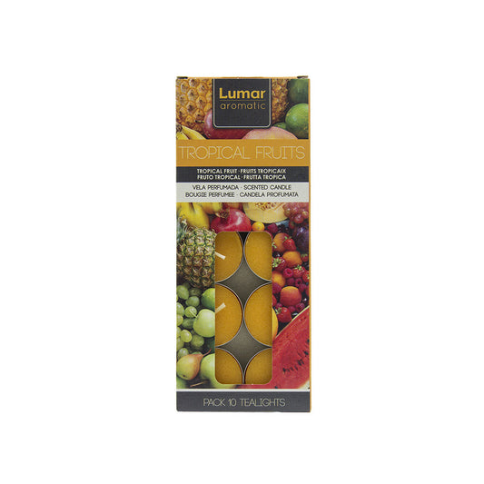 Caja 10 tealights perfumada tropical fruit