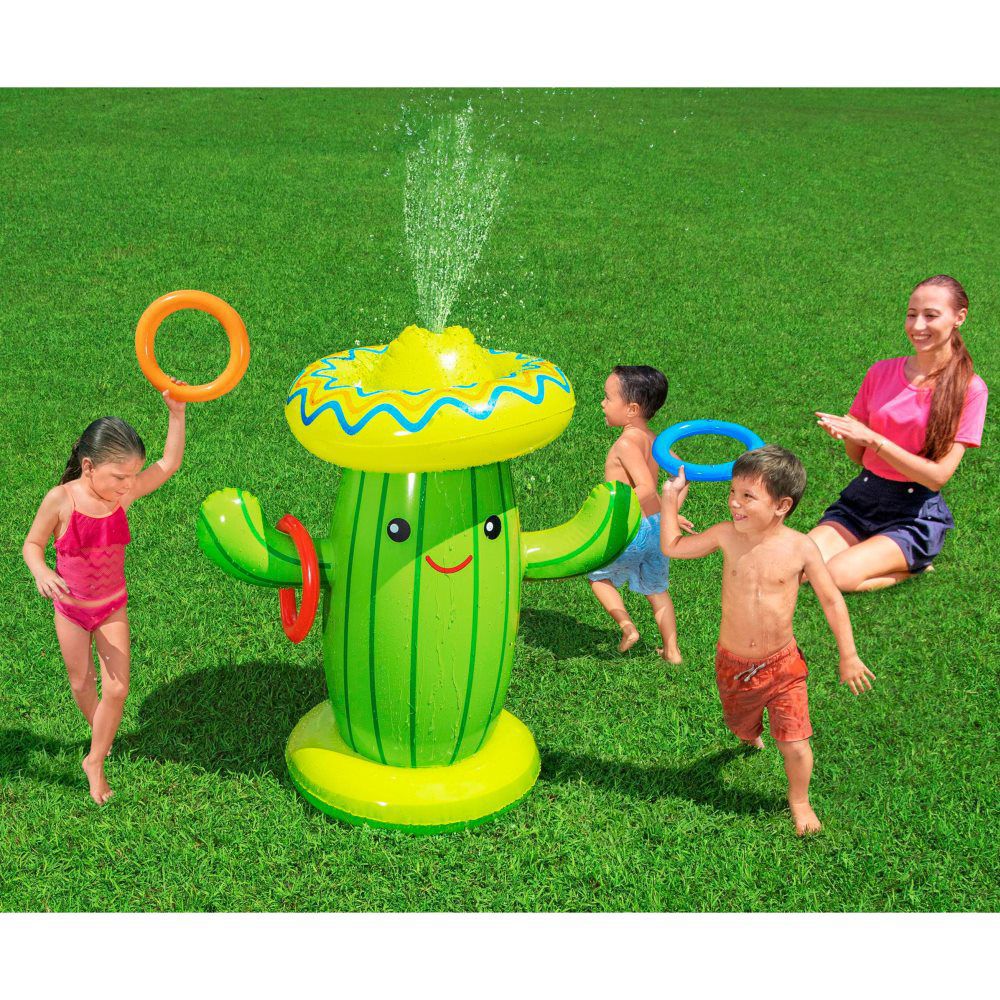 ROCIADOR SPRAY CACTUS HINCHABLE 105 X 60 X 105 CM CONECTABLE MANGUERA FUNCIÓN SPRAY- CAJA IMPRESA