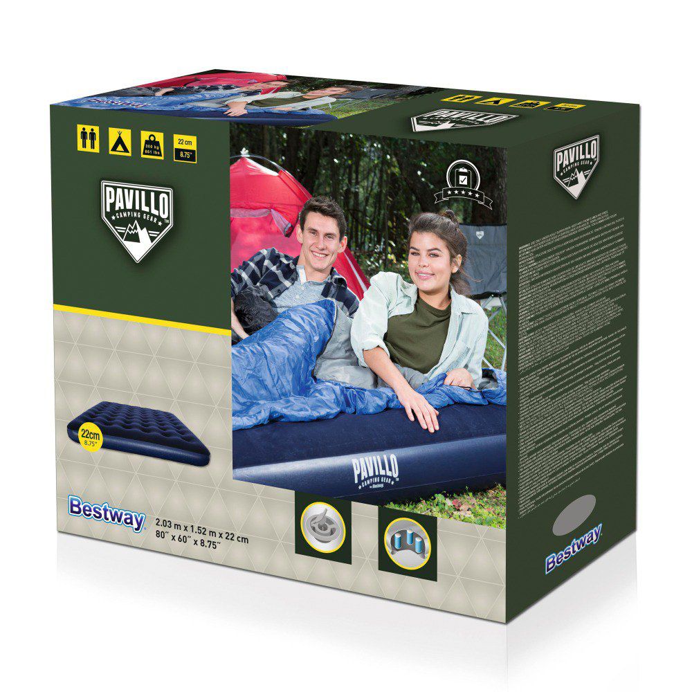 Cama hinchable doble Queen 203 x 152 x 22 cm