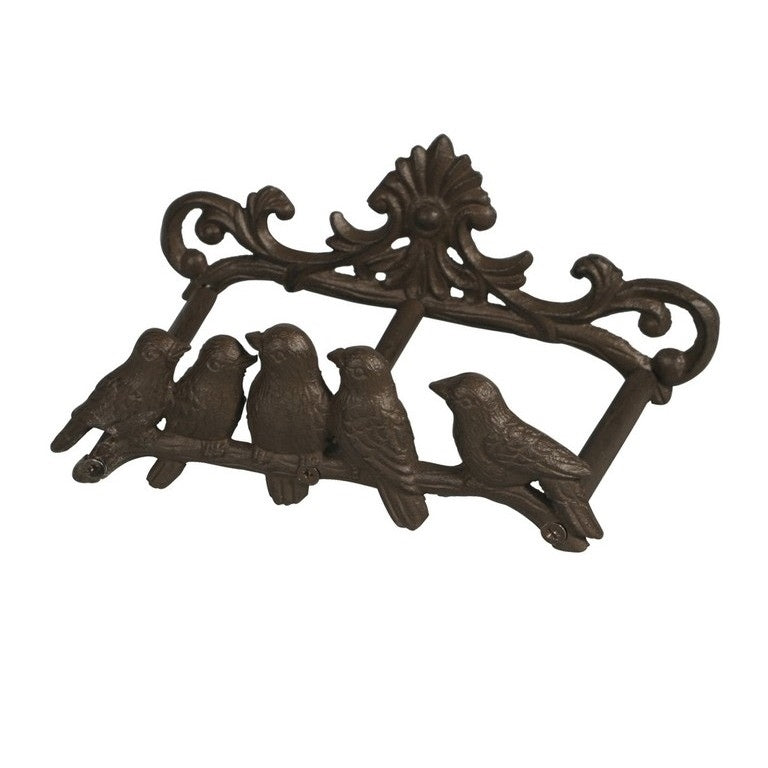 Portamanguera forjado 5 pajaritos 23*14*10cm