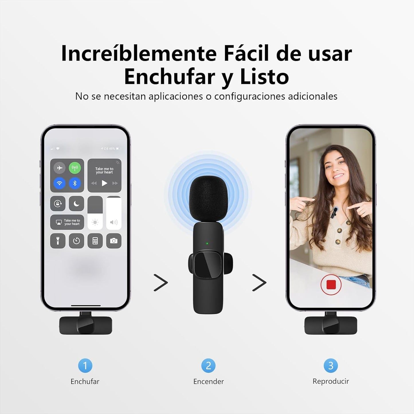 Micrófono Inalámbrico para Android 2pcs