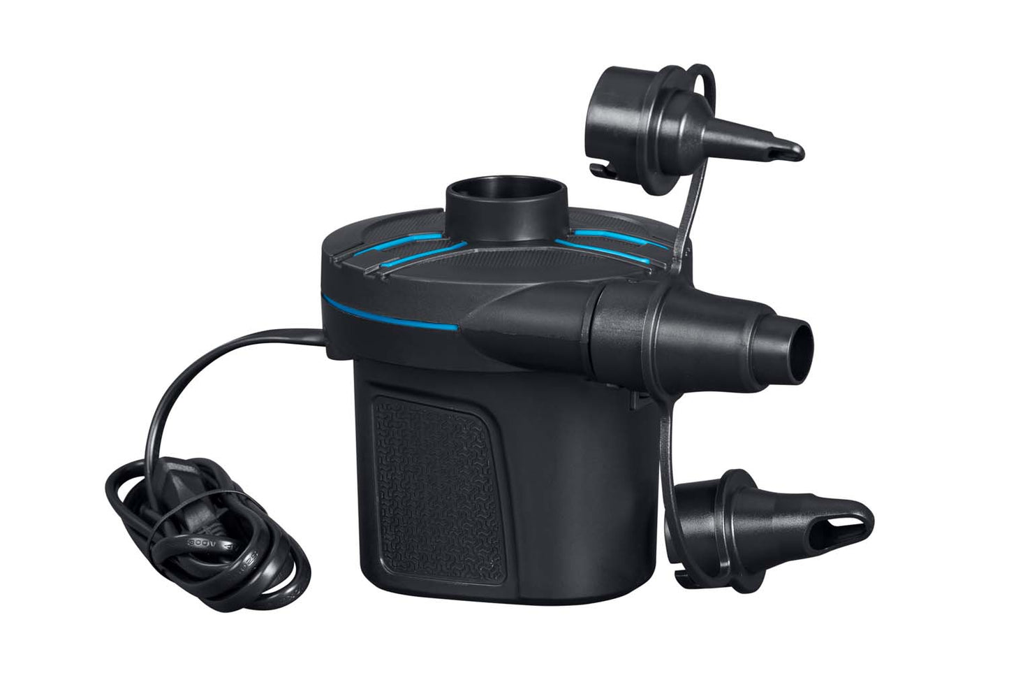 ELETTRICO COMPRESSORE DA RETE 220 V - CONTIENE 3 DIVERSI ADATTATORI PER VALVOLE -