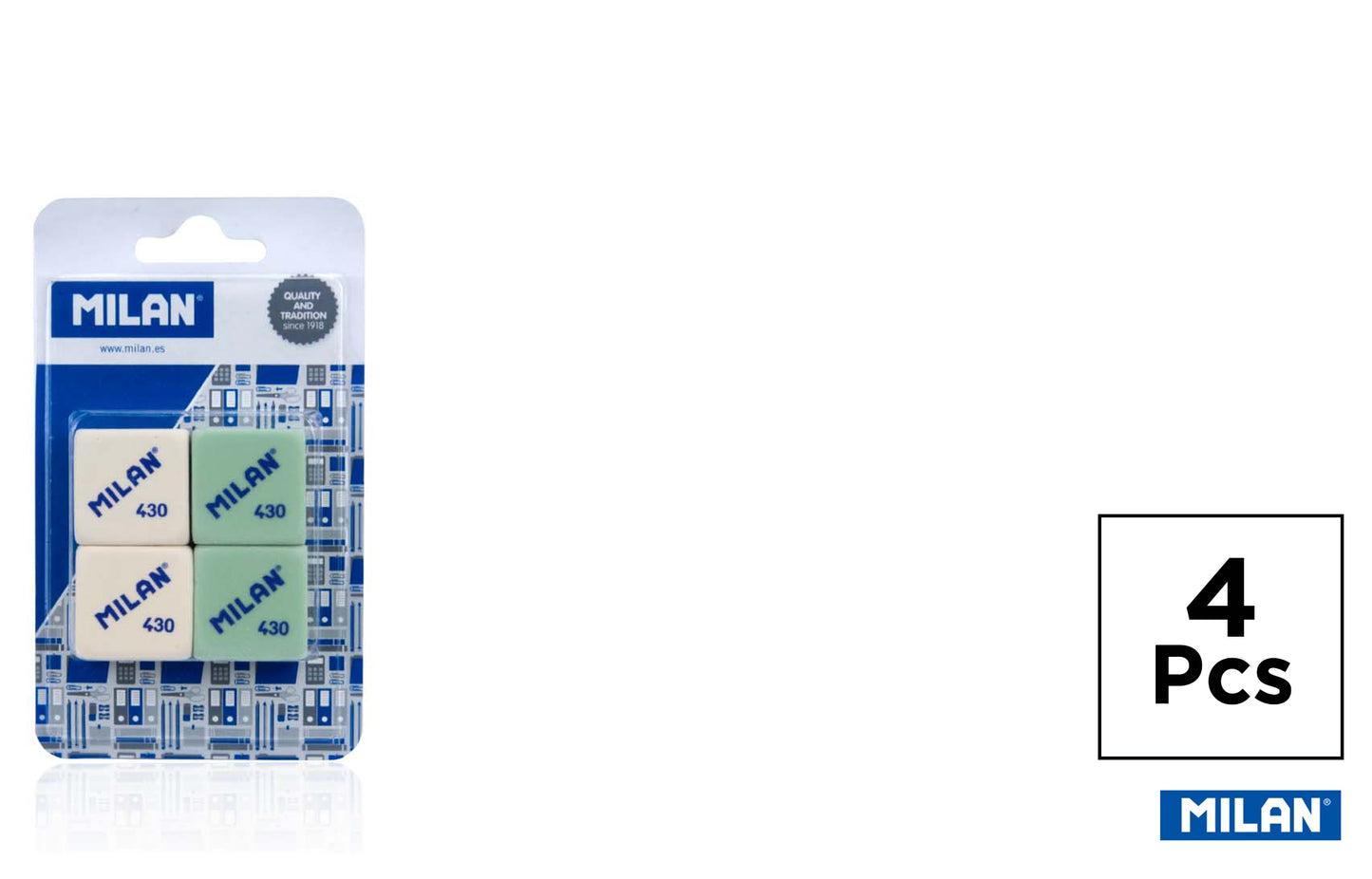 Blíster 4 Gomas MILAN