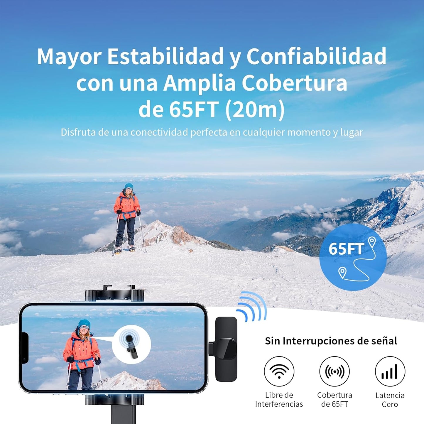 Micrófono Inalámbrico para Android 2pcs