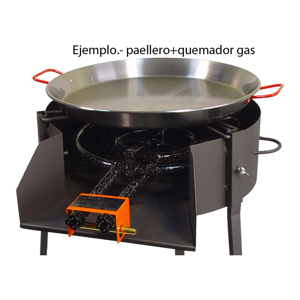 Barbacoa redonda c/soporte paella Ø50x75cm