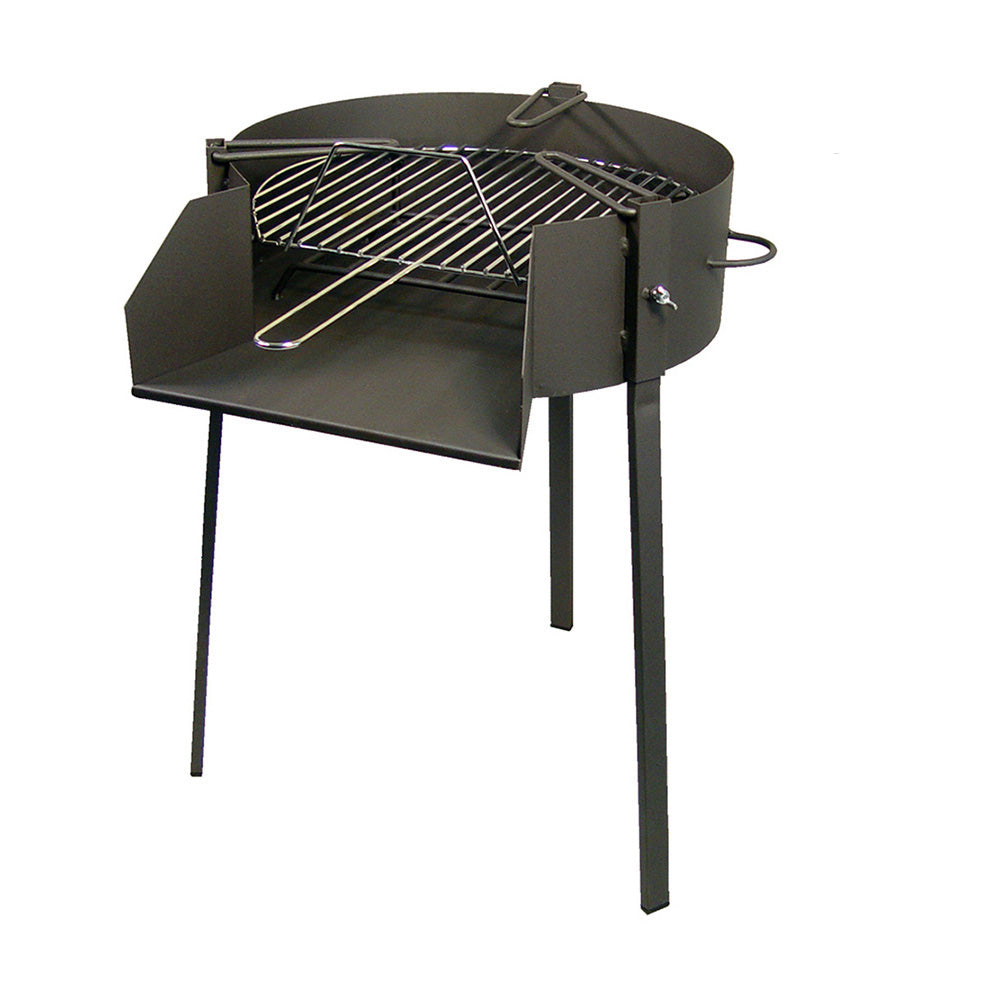 Barbacoa redonda c/soporte paella Ø50x75cm
