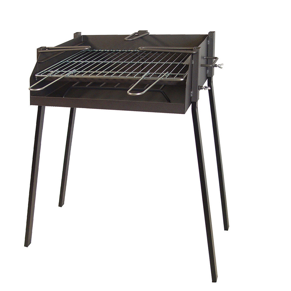Barbacoa cuadrada c/soporte paella 50*40*75cm