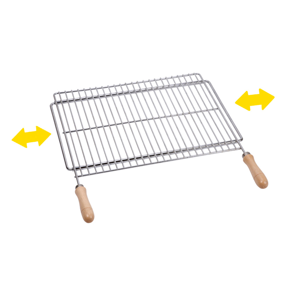 Parrilla barbacoa extensible 50*40cm
