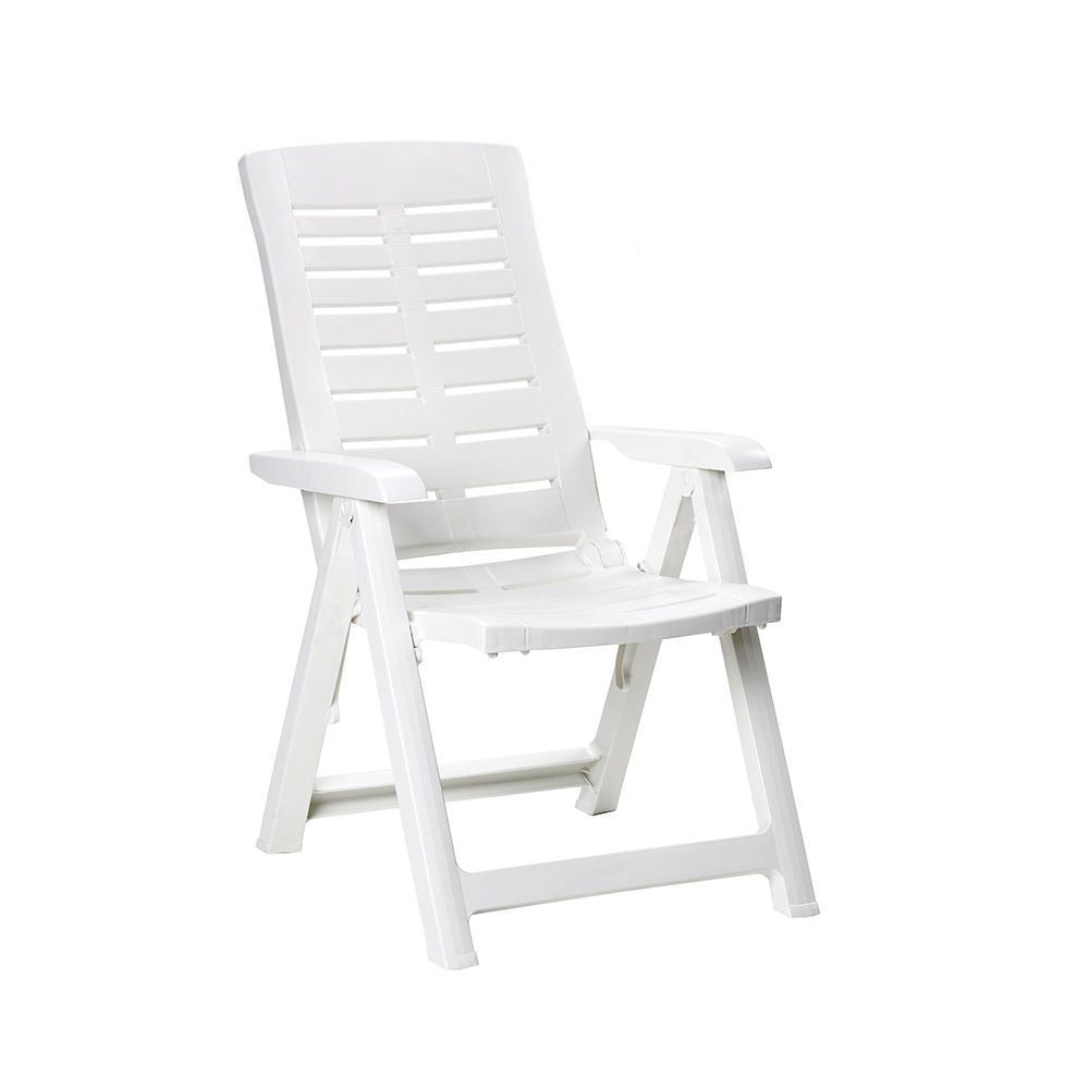 Silla plegable Multiposiciones 60x61x109cm blanco