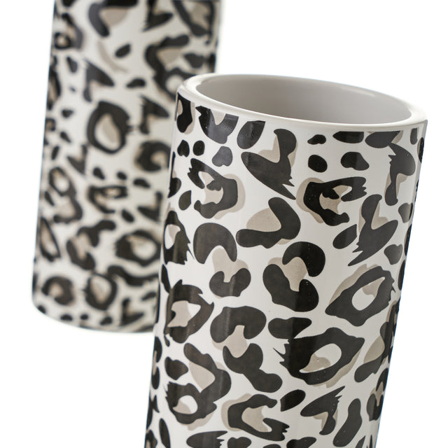 Set baño animal print ceramica 6.5*6.5*19cm